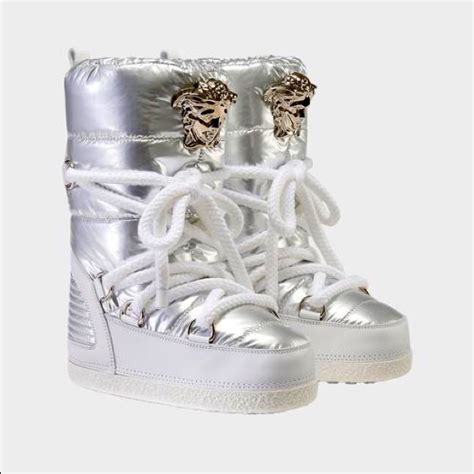 versace moon boots|Versace military boots.